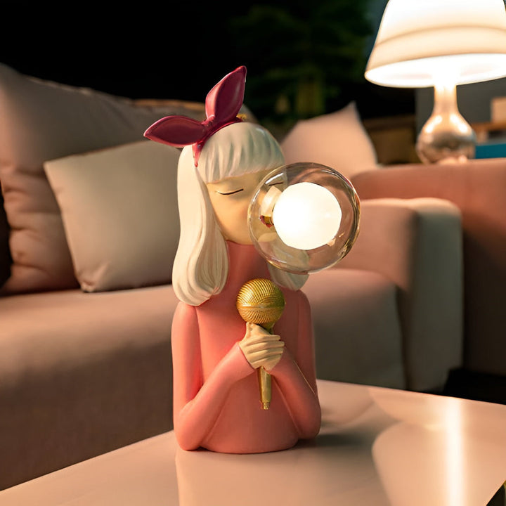 Skanto | BubbleFairies Tischlampe – Bezauberndes Quartett Cartoon-Mädchenfigur-Licht