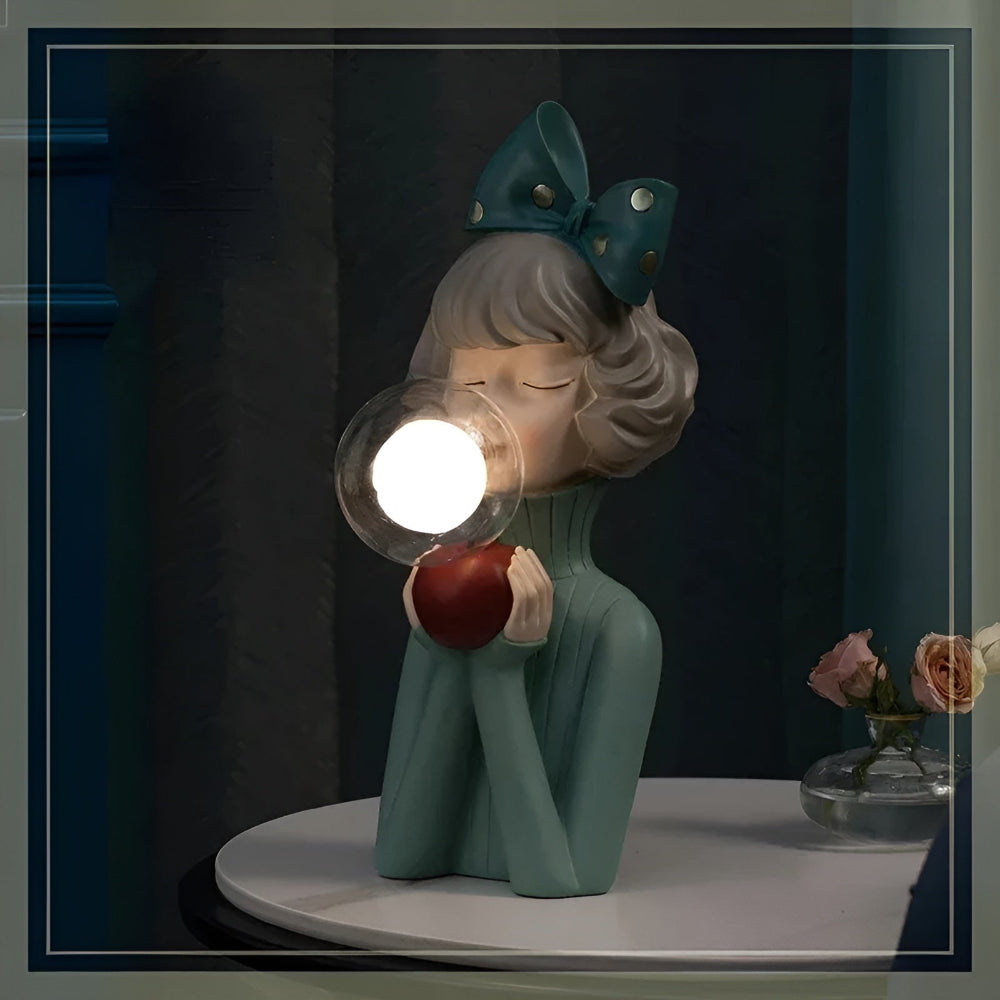 Skanto | BubbleFairies Tischlampe – Bezauberndes Quartett Cartoon-Mädchenfigur-Licht
