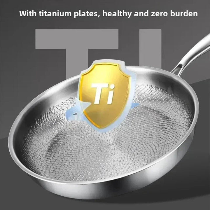 Skanto | Titan-gehämmerte Antihaft-Pfanne für Induktionskochfelder und den täglichen Gebrauch
