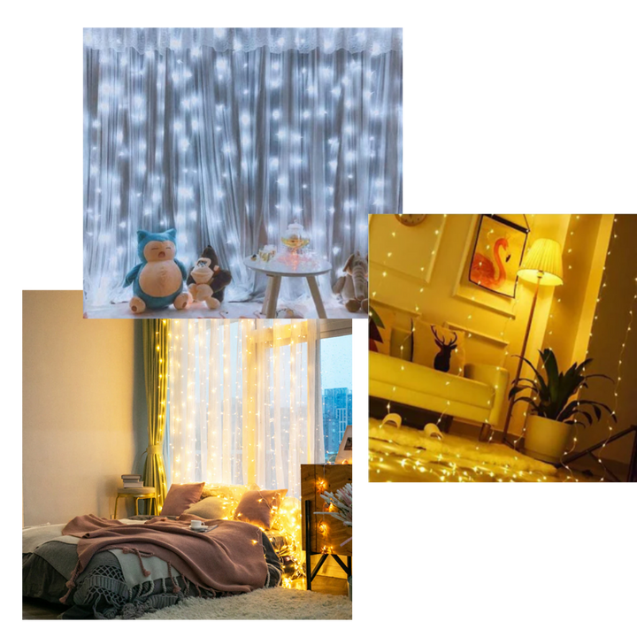 Lichterkette Vorhang mit Fernbedienung