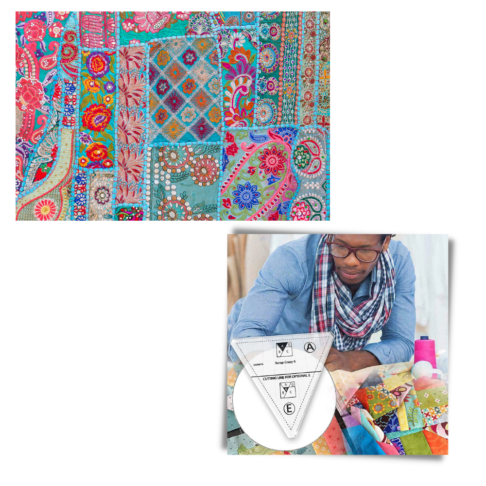 Kreative Quilt-Schablone