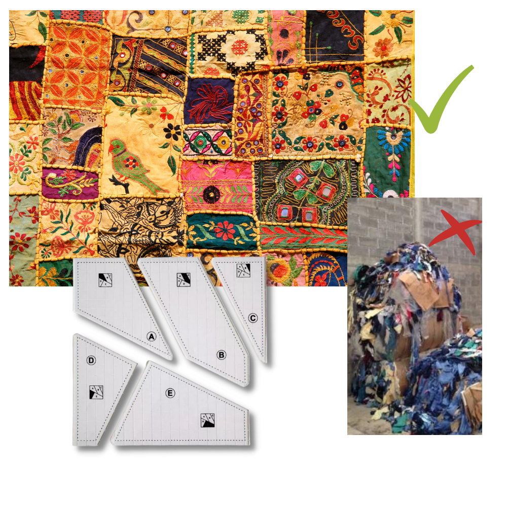 Kreative Quilt-Schablone