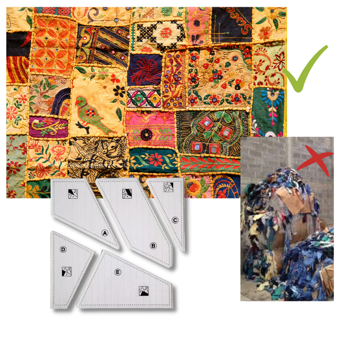 Kreative Quilt-Schablone