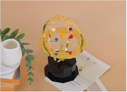 Grand Orrery Modell Handgefertigte Mechanische Messing Solar-System Nachbildung (5 Planeten)