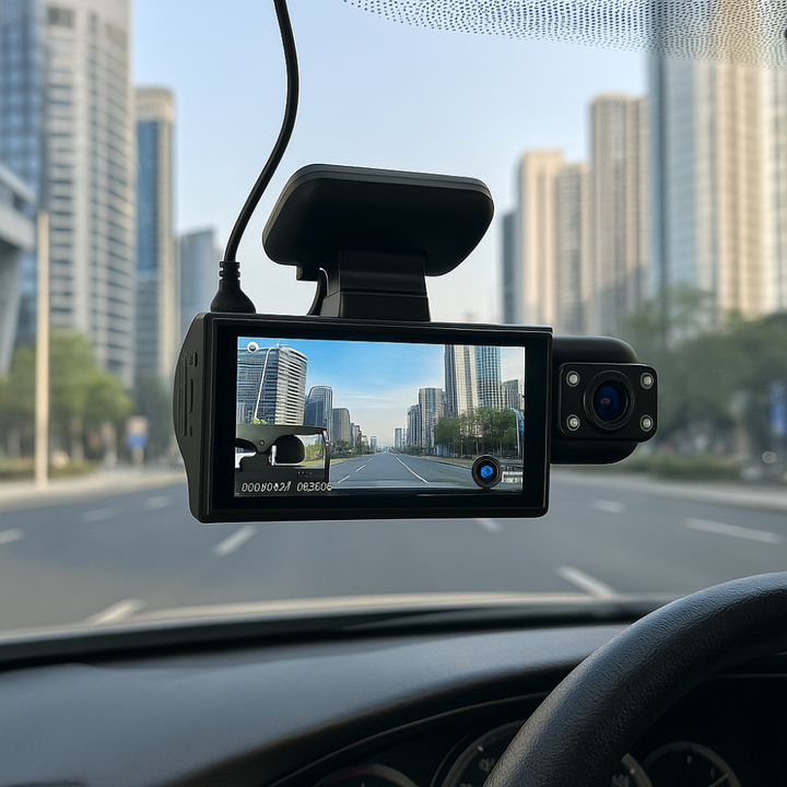 Skanto | Dual-Objektiv WiFi Dashcam Nachtsicht-Aufnahme