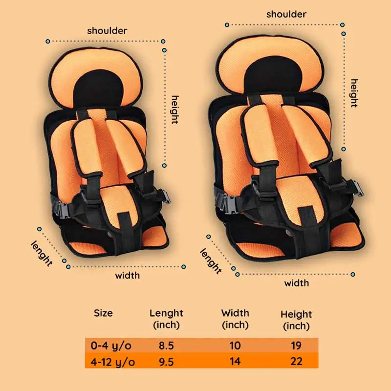Skanto | Tragbarer Kindersicherheits-Autositz (0-12 Jahre)