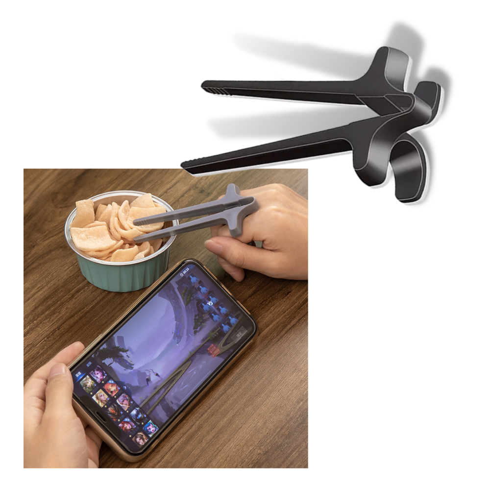 Ergonomische Finger-Essstäbchen