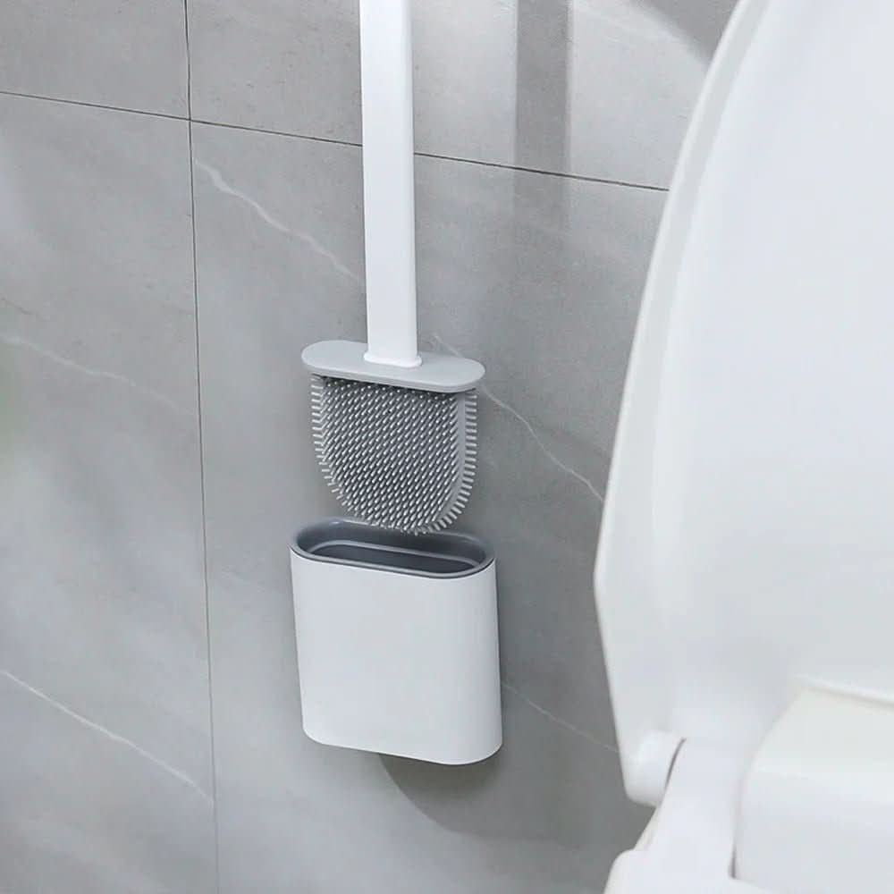 Skanto | Hygienische Silikon-Toilettenbürste mit Wandhalterung
