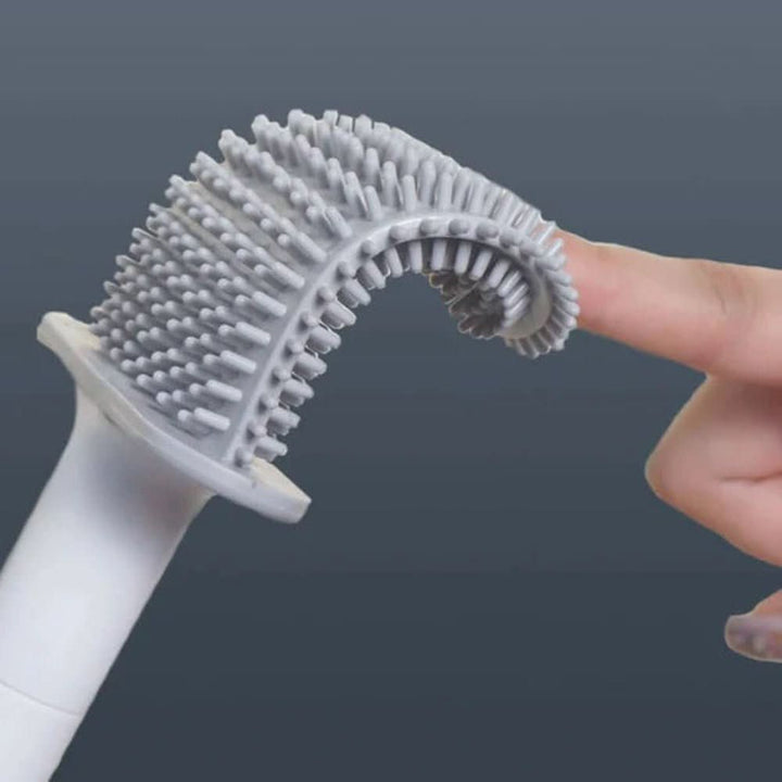 Skanto | Hygienische Silikon-Toilettenbürste mit Wandhalterung