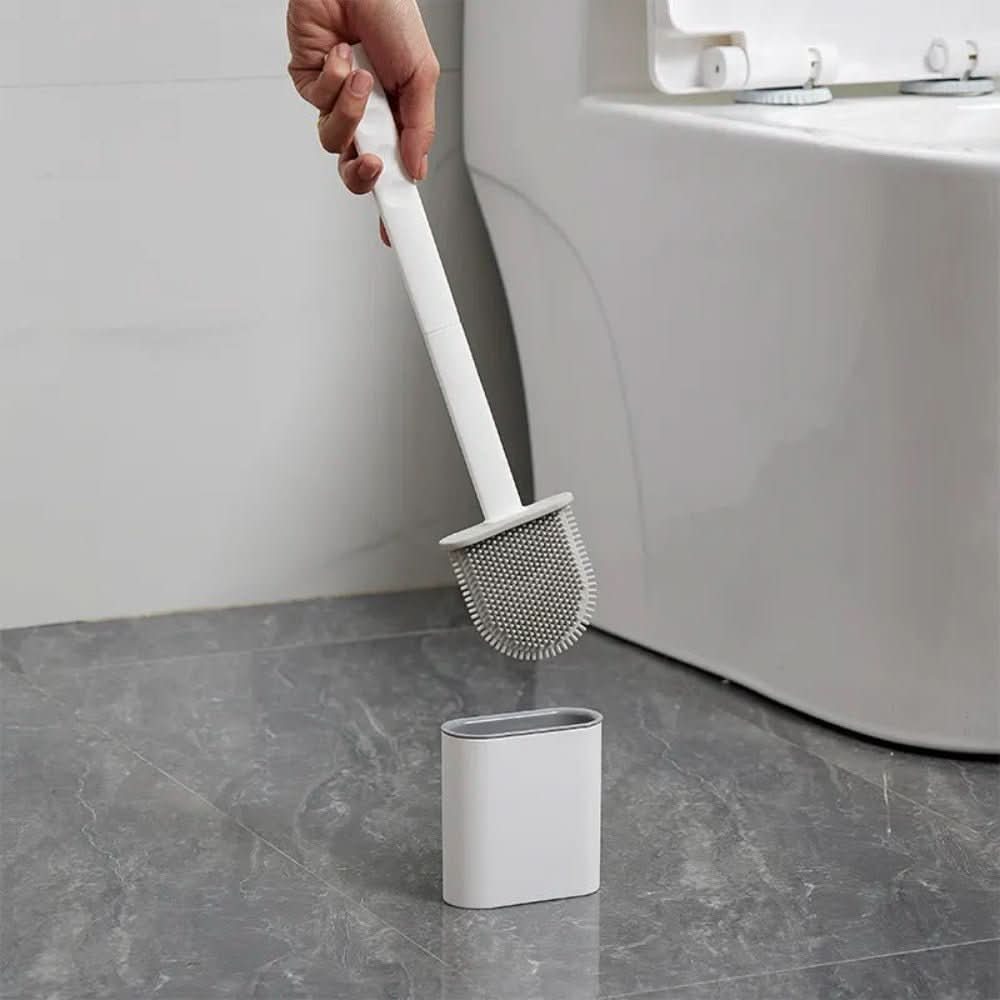 Skanto | Hygienische Silikon-Toilettenbürste mit Wandhalterung