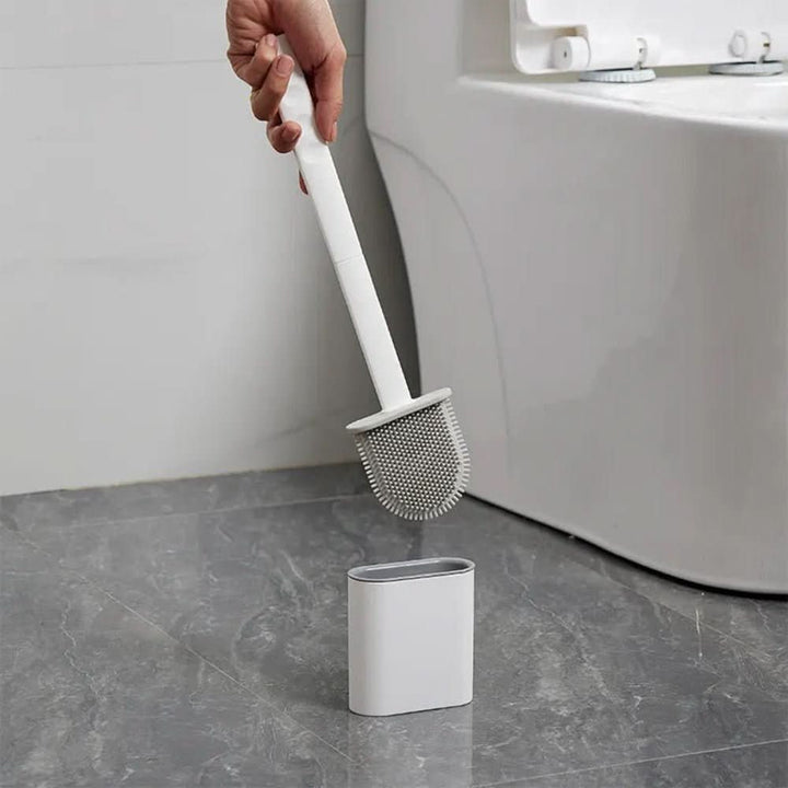 Skanto | Hygienische Silikon-Toilettenbürste mit Wandhalterung