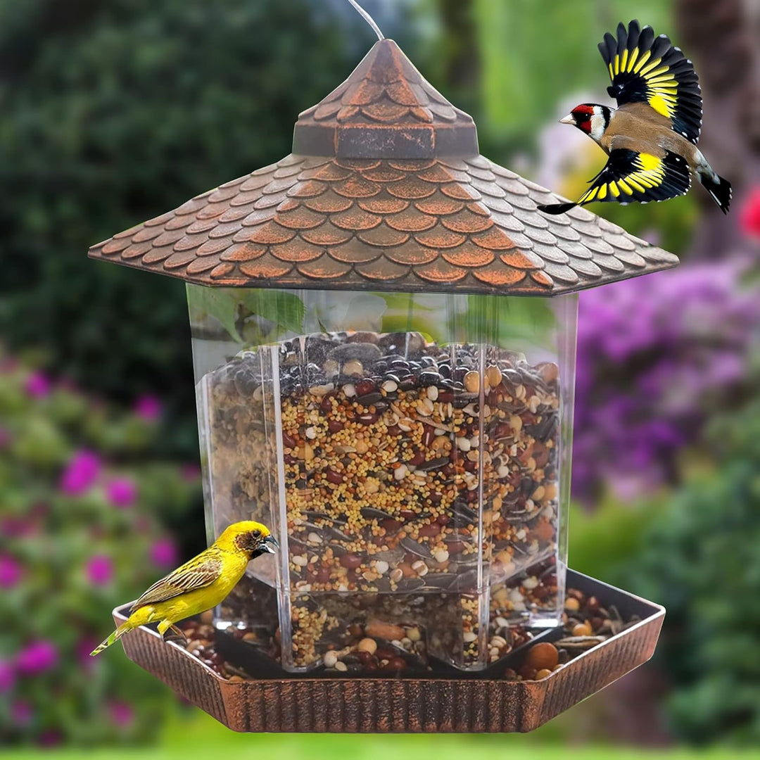 Skanto | Hängendes Vogelfutterhaus Kupferdach Outdoor