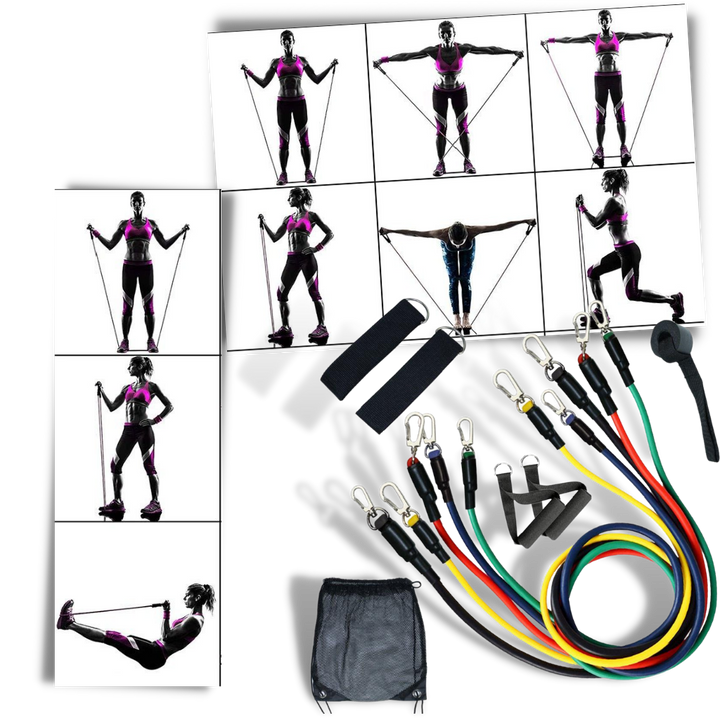 Komplettes Widerstandsband-Set (11 Teile)