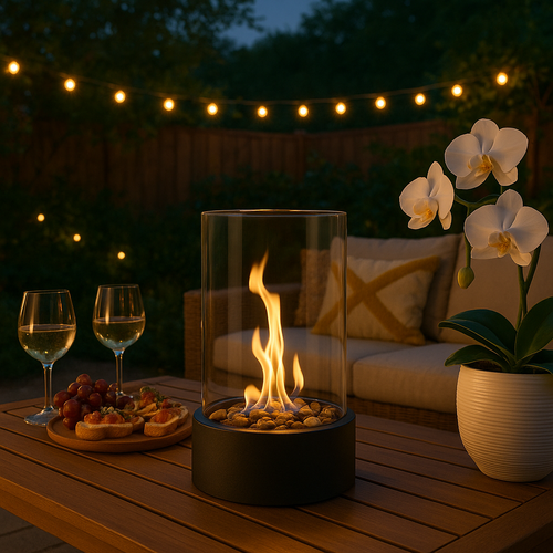 Skanto | Rauchfreier Tisch-Bioethanol-Kamin – Echte Flammen mit skandinavischem Design