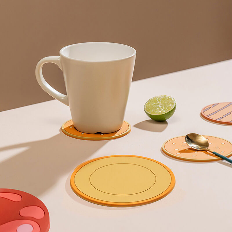 Skanto | Kreatives Hamburger-Untersetzer-Set