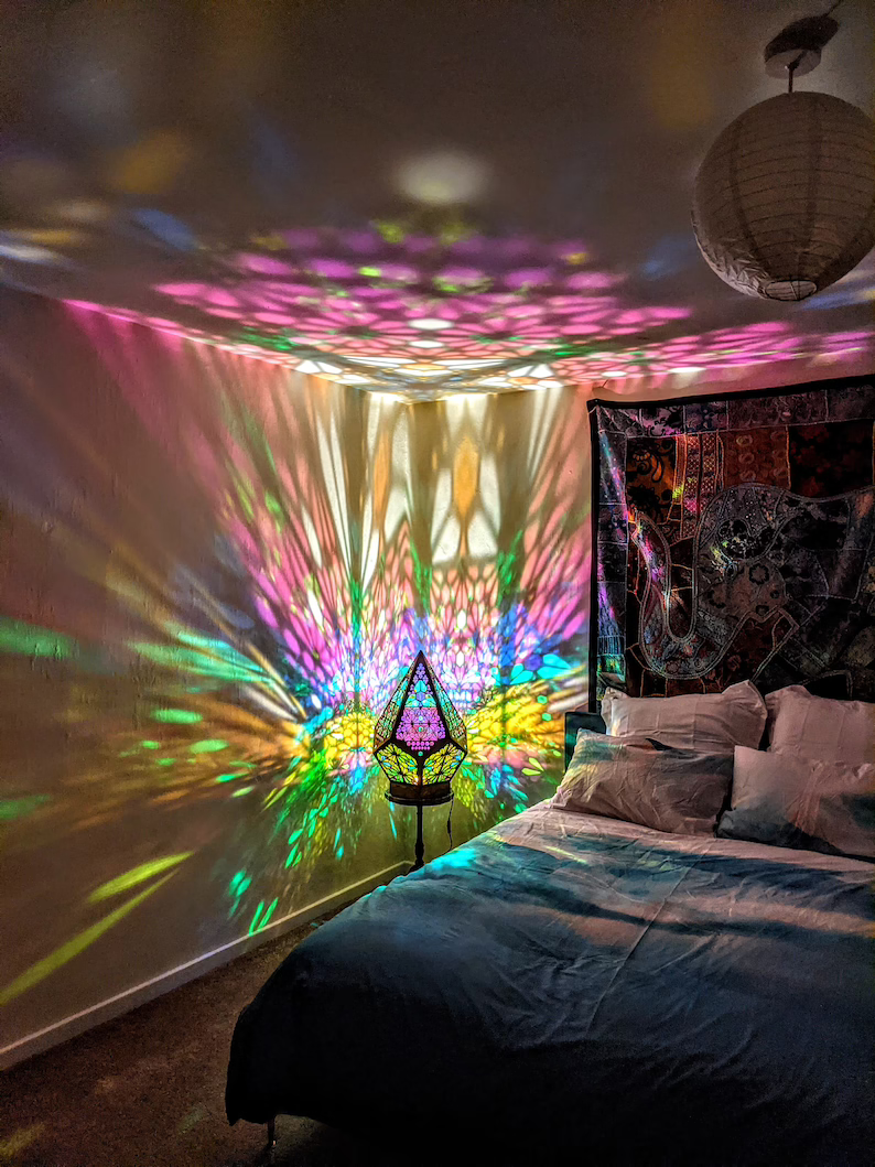 Skanto | LED-Tischlampe im Glasblock-Stil - LumiAura