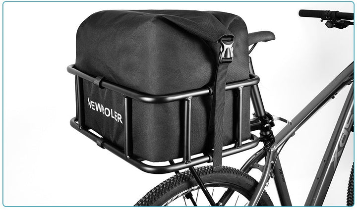 Skanto | Robuster hinterer Fahrradkorb mit Gepäckträger – Großer Metall-Fahrradträger für Einkäufe, Pendler & E-Bikes