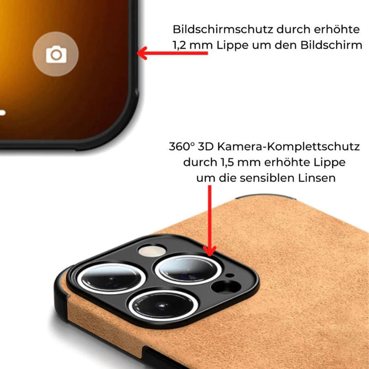 Skanto | iPhone Hülle im Alcantara-Look – Eleganter Schutz für Ihr Gerät