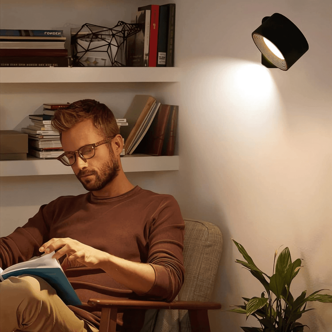 Skanto | 360° Kabellose wiederaufladbare Wandlampe | Vielseitige LED-Beleuchtungslösung