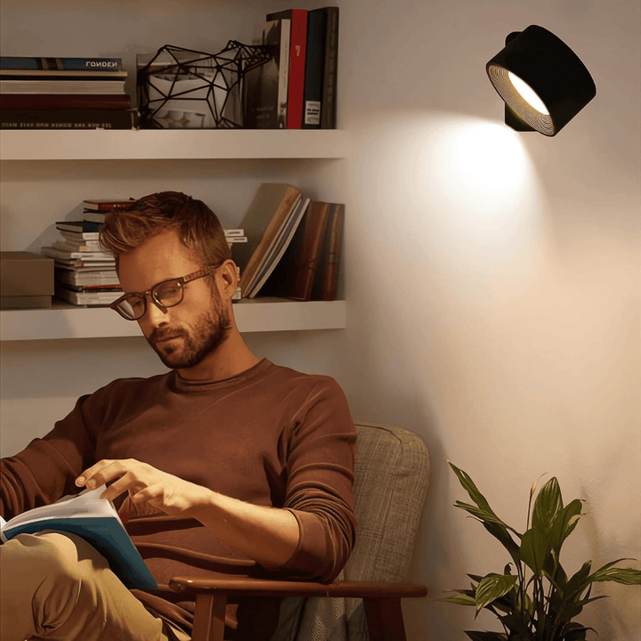 Skanto | 360° Kabellose wiederaufladbare Wandlampe | Vielseitige LED-Beleuchtungslösung