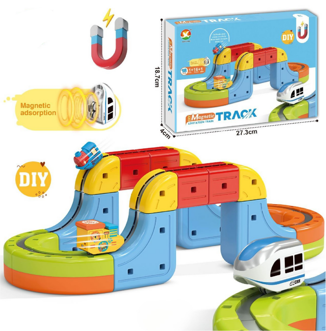 Skanto | Magnetische Würfel-Schienenbahn Kinderspielzeug
