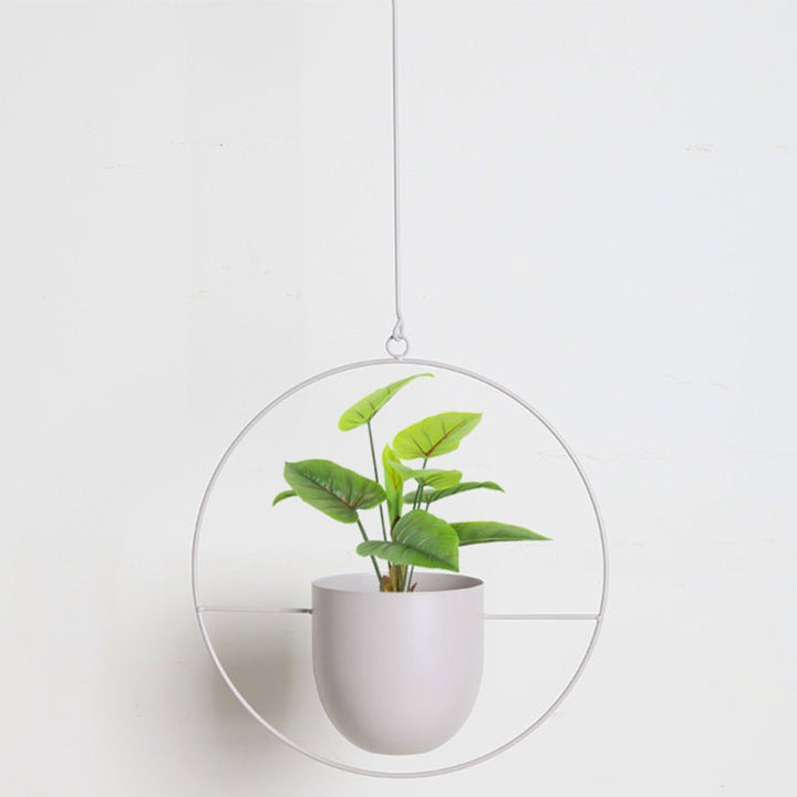 Skanto | DecoBloom Hängepflanzer – Eleganter Pflanzer aus Metall mit Kette für Innen- und Außenbereich