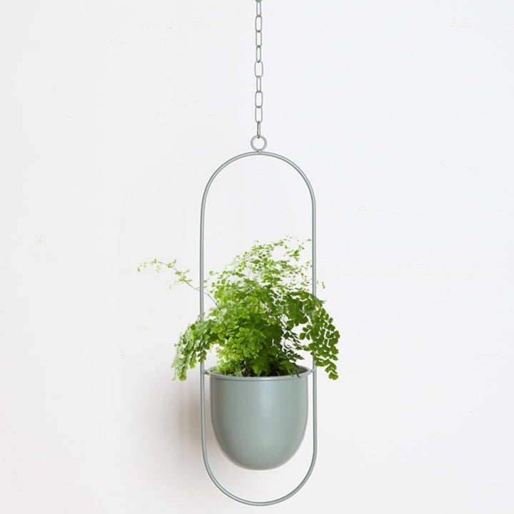 Skanto | DecoBloom Hängepflanzer – Eleganter Pflanzer aus Metall mit Kette für Innen- und Außenbereich