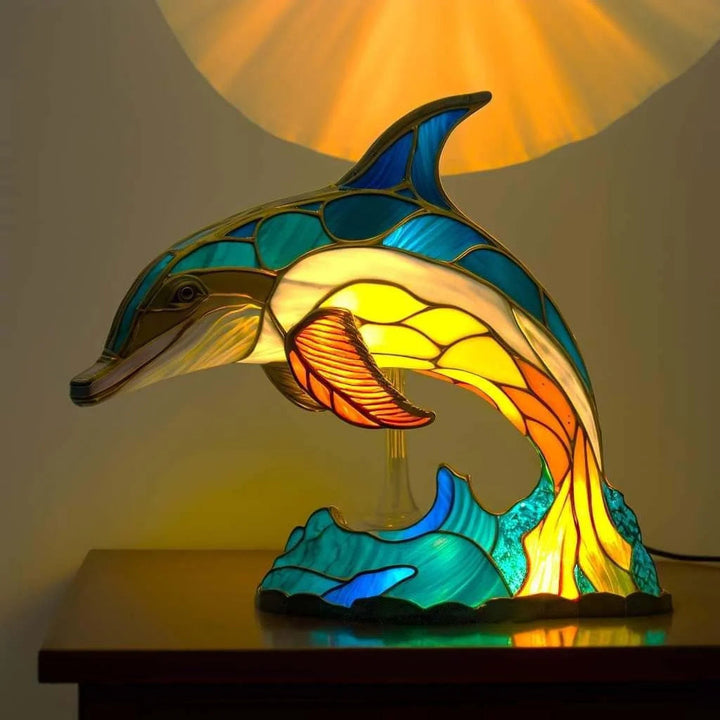 Skanto | Bunte Oktopus-Glas-Tischlampe Ornament