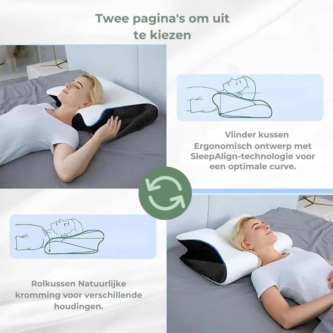 Skanto DreamAlign Orthopädisches Kissen – Luxuriöses Memory-Schaum-Kissen für Nackenschmerzen & alle Schlafpositionen
