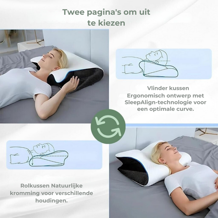 Skanto DreamAlign Orthopädisches Kissen – Luxuriöses Memory-Schaum-Kissen für Nackenschmerzen & alle Schlafpositionen