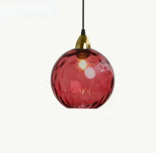 Skanto | Glasora Pendelleuchte - Transparente Glaskugel mit LED-Beleuchtung