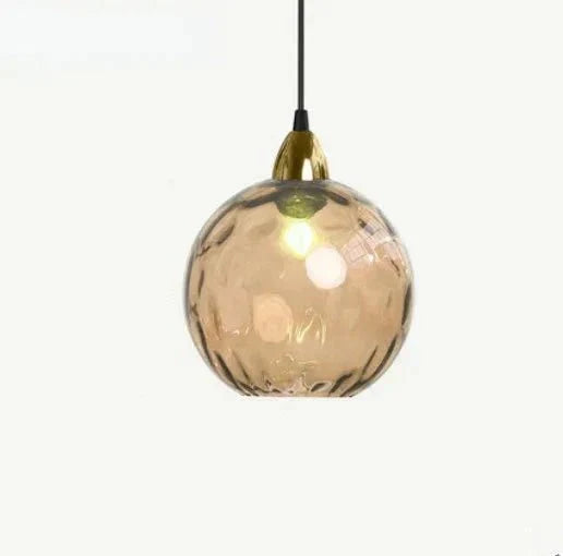 Skanto | Glasora Pendelleuchte - Transparente Glaskugel mit LED-Beleuchtung