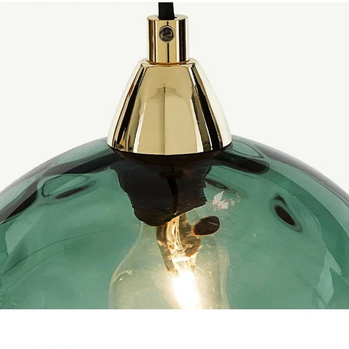 Skanto | Glasora Pendelleuchte - Transparente Glaskugel mit LED-Beleuchtung