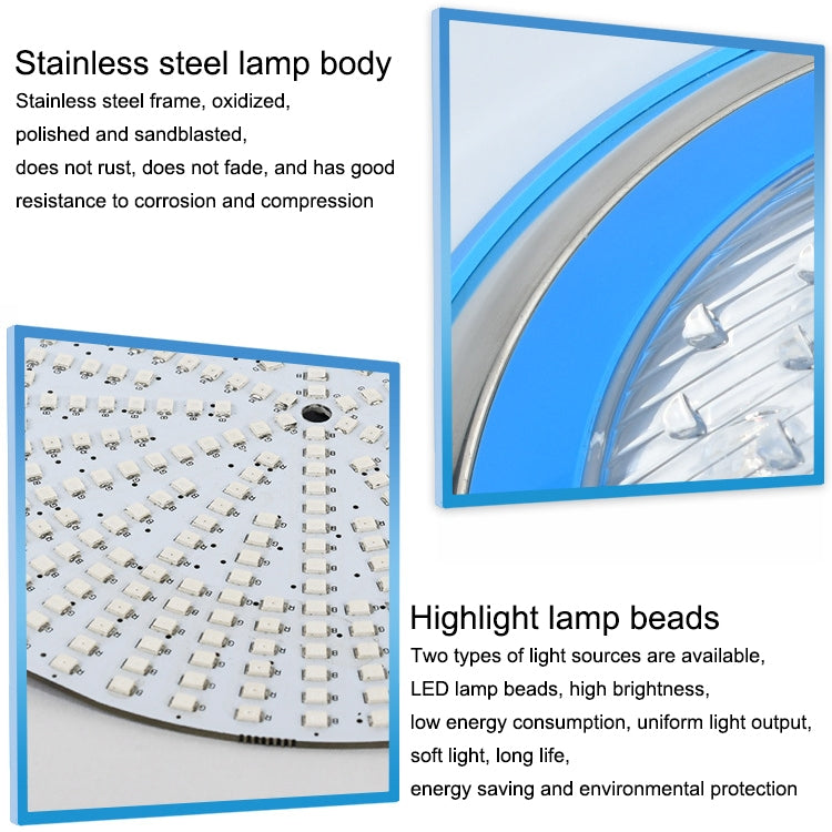 Skanto | 18W LED-Unterwasser-Schwimmbadleuchte aus Edelstahl zur Wandmontage, Landschafts-Unterwasserleuchte (Buntes Licht)