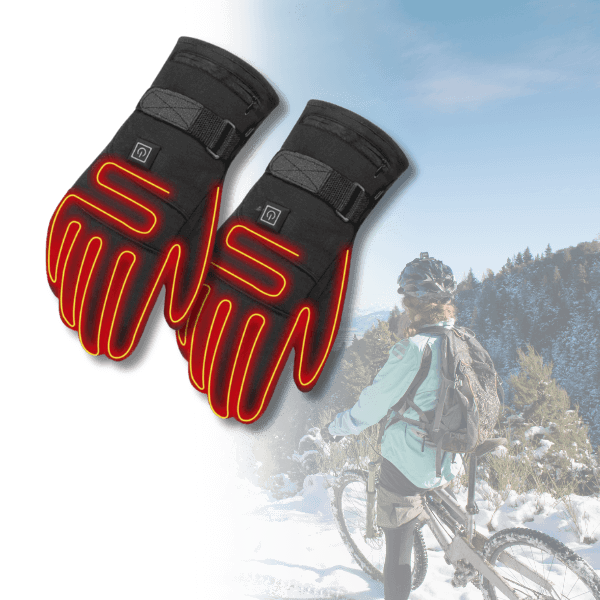 Skanto | ThermoGrip Beheizte Handschuhe – Wasserdichte Unisex-Handschuhe mit 3 Heizstufen und Touchscreen-Funktion