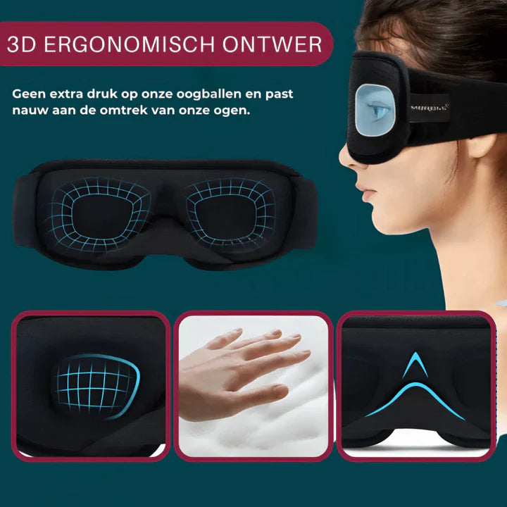Skanto | Ergonomische 3D Schlafmaske