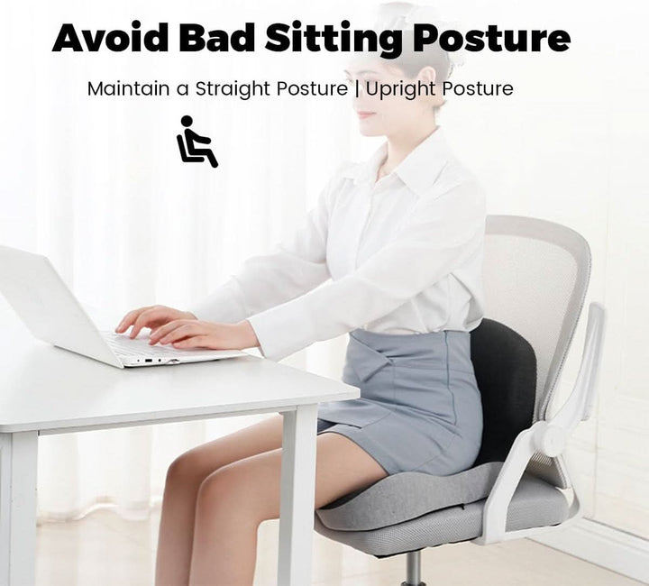 Ergonomisches Sitzkissen mit Lendenwirbelstütze