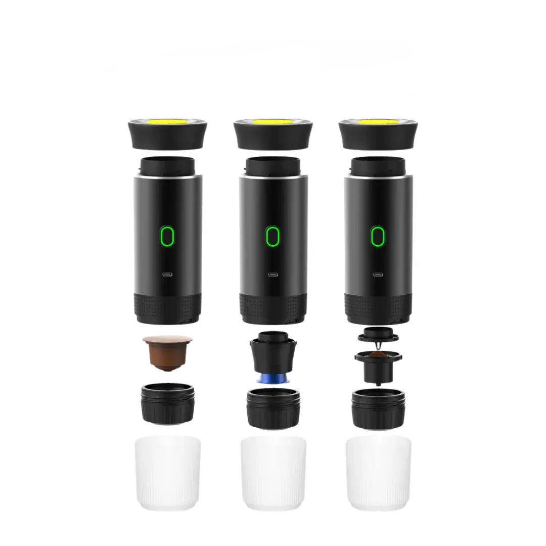 Skanto | EspressoGo – Tragbare Espressomaschine | USB-wiederaufladbarer Kaffeebereiter für Zuhause, Büro & Reisen