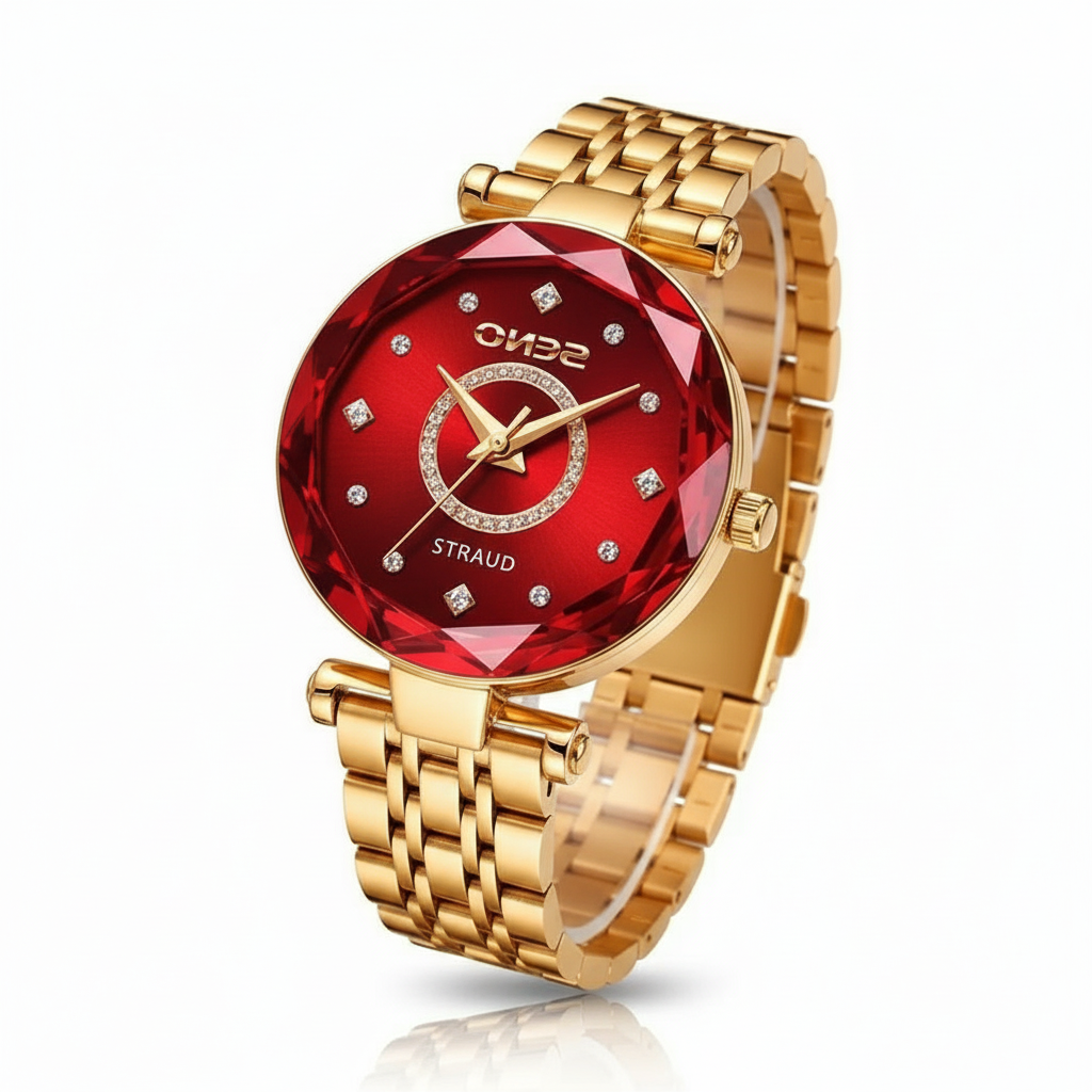 Sternen Frauen Edelstahl Uhr