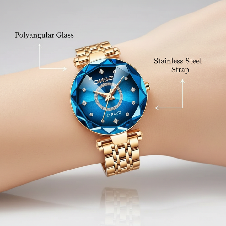 Sternen Frauen Edelstahl Uhr