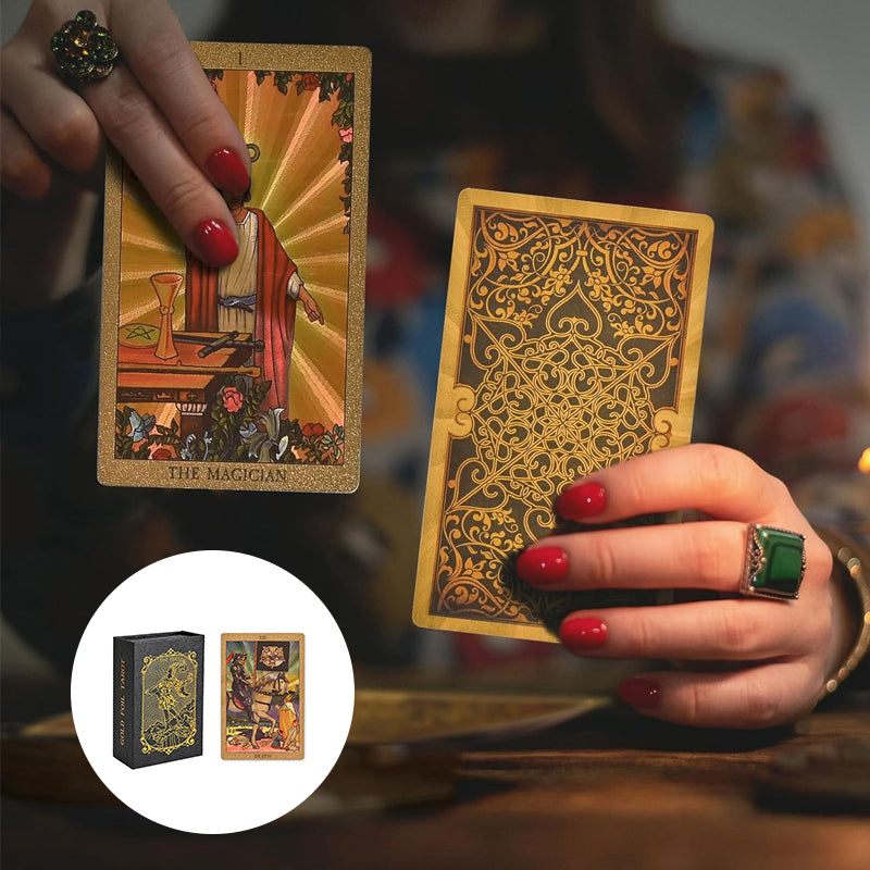 Entdecken Sie die mystische Welt des Tarot Goldfolien-Tarots