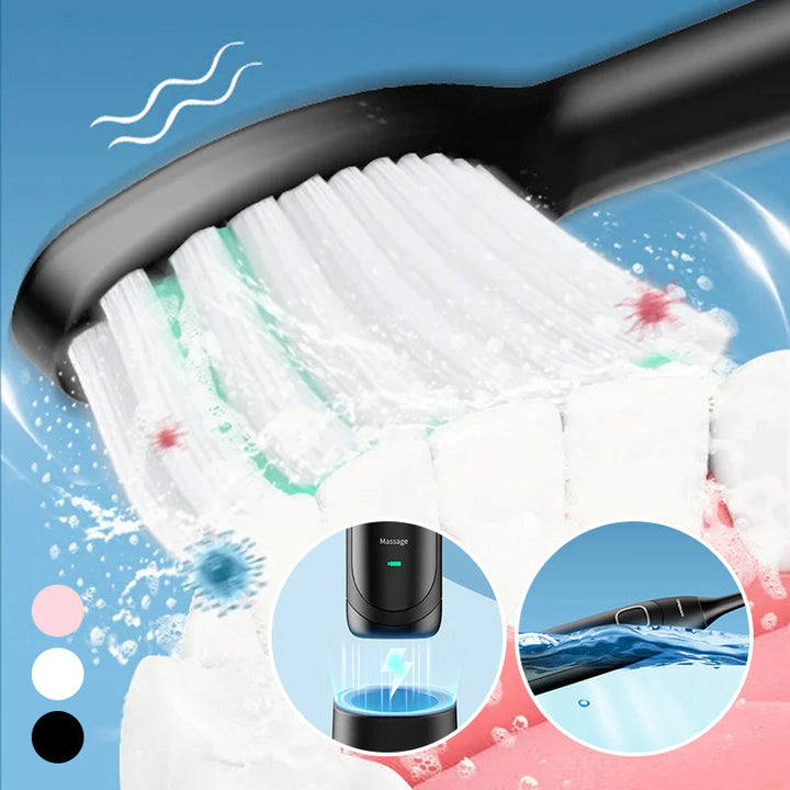Skanto | Schallzahnbürste | 6 Modi & IPX7 Wasserdicht | Weiß, Schwarz, Pink