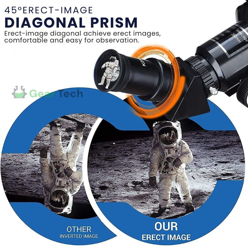 Skanto | Professionelles astronomisches Teleskop | 70mm Öffnung, 300mm Brennweite & einfacher Aufbau für Sternenbeobachtung und Naturerkundung