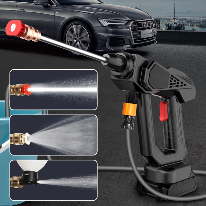 Skanto | Kabelloses tragbares Hochdruck-Spritzwasserpistolen-Set | Ideal zum Reinigen von Autos, Terrassen & Gartenmöbeln