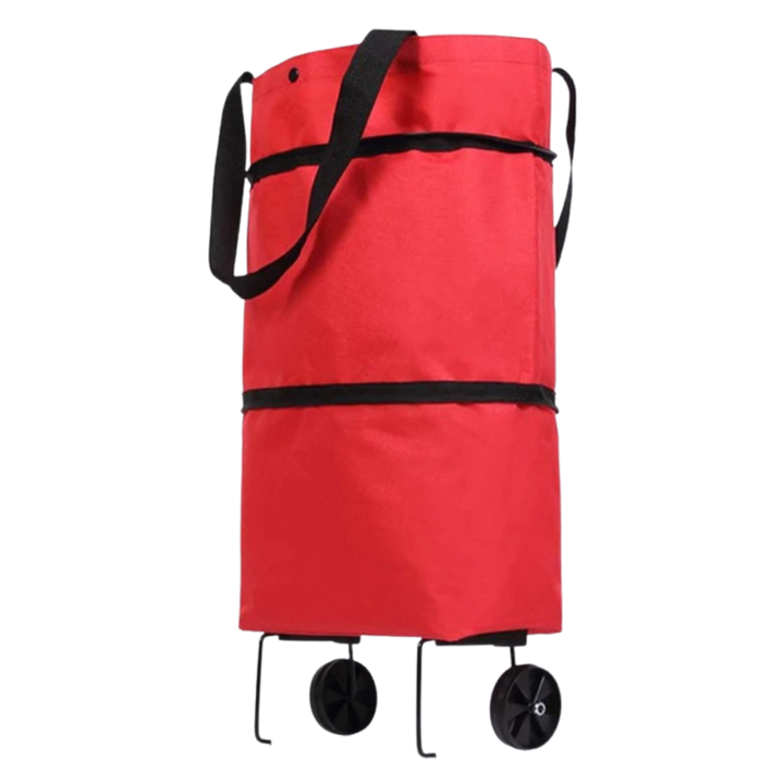 Faltbare Einkaufstasche mit Rollen 30L