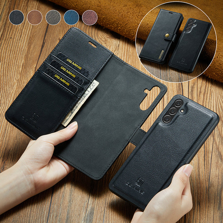 Skanto | 2-in-1 Abnehmbare Flip-Lederhülle für Samsung Galaxy