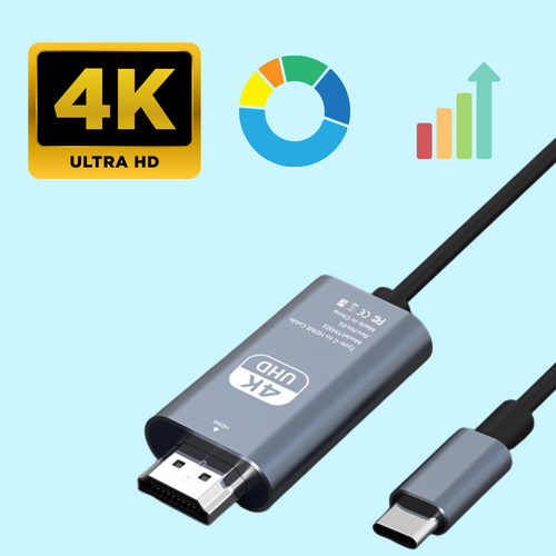 Skanto | USB C zu HDMI Kabel – Cool Running HDMI zu USB C