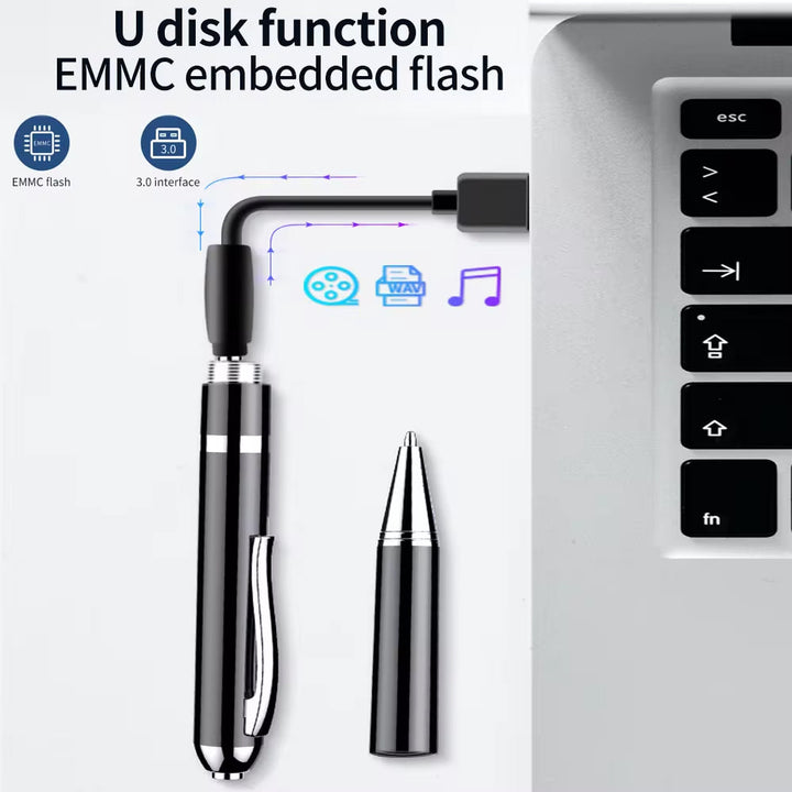 Skanto Skanto | Sprachaktivierter Spionage-Stift, diskreter Audiorecorder für verdeckte Überwachung