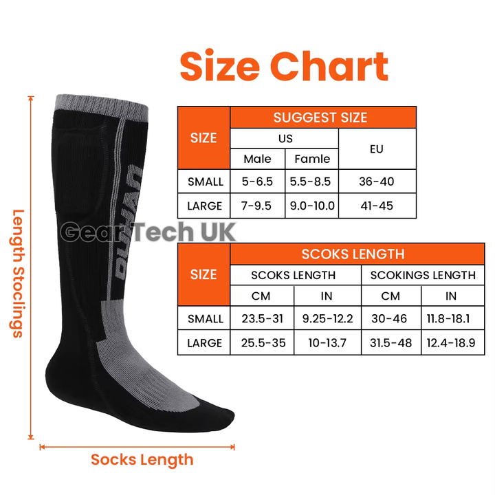 Skanto | Wiederaufladbare beheizte Skisocken & Fußwärmer – Elektrische Thermosocken für Skifahren, Snowboarden & Wintersport UK