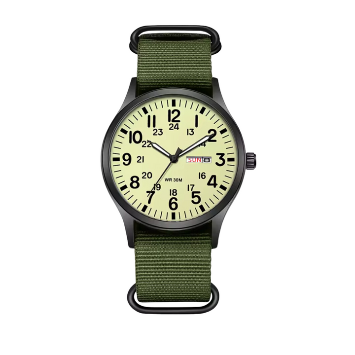 Skanto | Robuste Outdoor-Uhr für Herren – Wasserdichter Militärstil aus Edelstahl